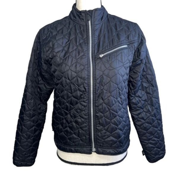 Obermeyer Black Quilted Jacket Womens Size 6 Weather Resistant - Picture 1 of 12